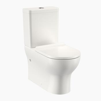 Clark Round Back To Wall Toilet Suite Bi (Cl30009.W4S)
