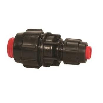 POLY COMPRESSION METRIC RED COUPLING 32MM X 25MM