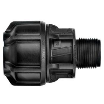 POLY COMPRESSION METRIC END CONNECTOR 25MM X 25MMMI